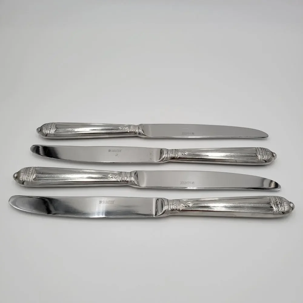 Sabatier Maison Knives Stainless Modern Hollow Set Of 4 Dinner